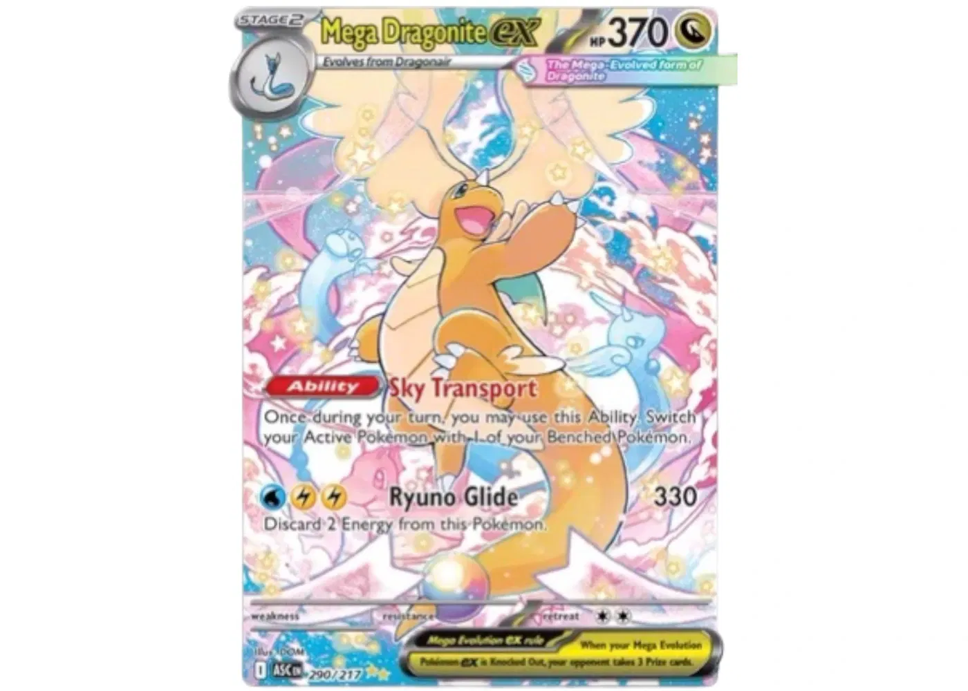 Mega Dragonite ex 2026 Pokémon Ascended Heroes Special Illustration Rare 290/217 (Ungraded)