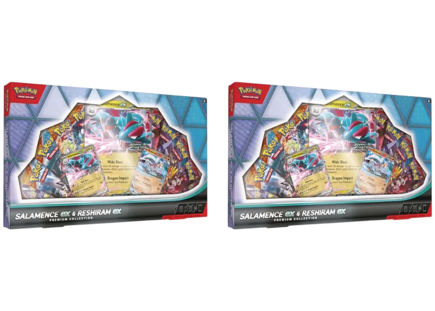 2025 Pokémon Mega Evolution Salamence & Reshiram EX Premium Collection Box 2x Lot
