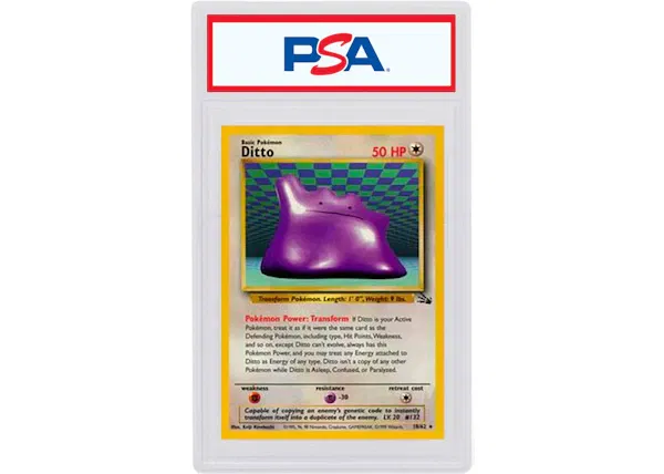 Ditto-Holo 1999 Pokemon TCG Fossil #3/62 (PSA or BGS Graded)