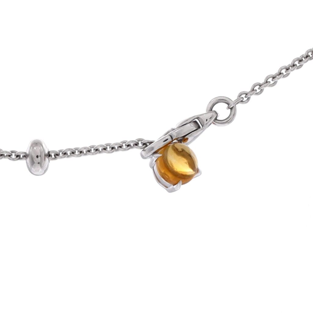 White Gold, Mutligem and Diamond Allegra Lariat Necklace