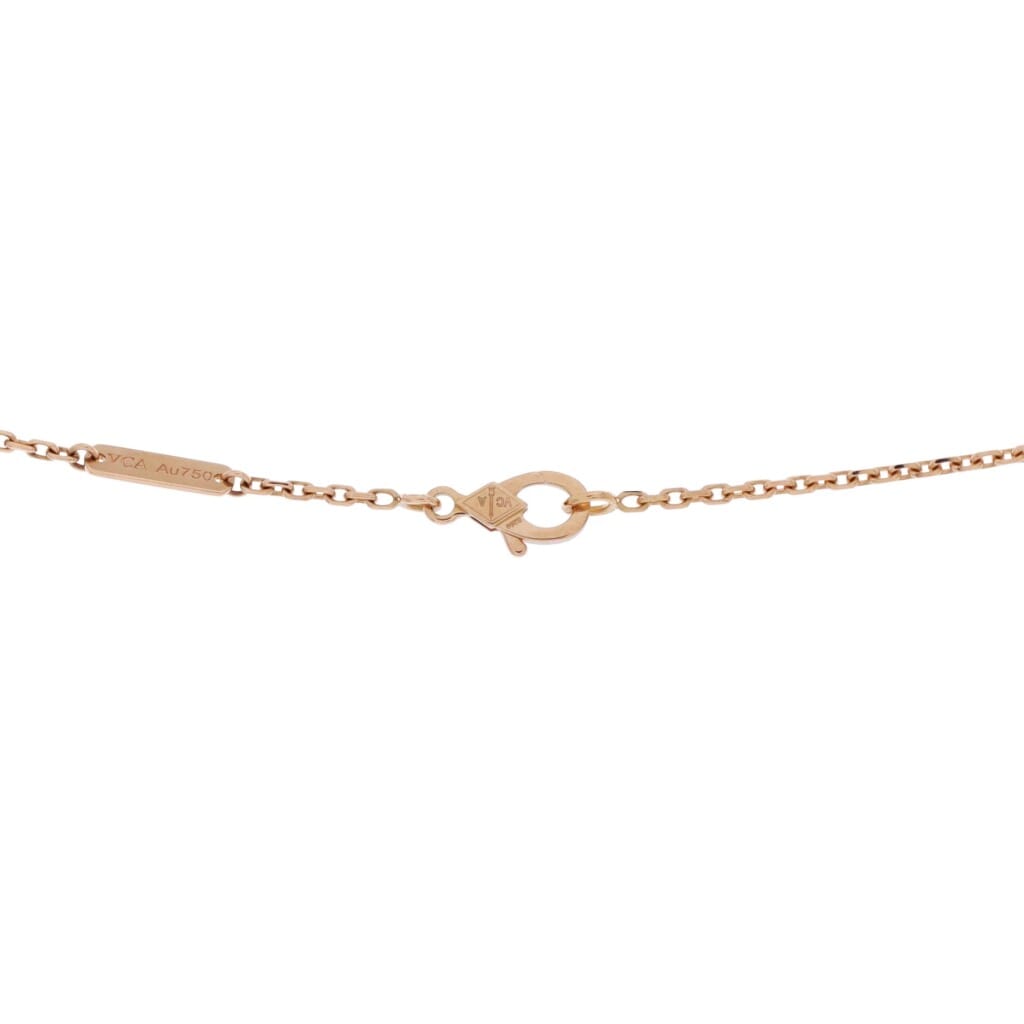 Rose Gold, Mother of Pearl and Diamond Two Butterfly Pendant Necklace