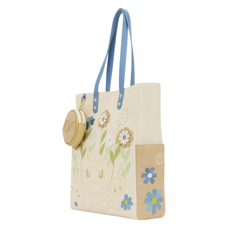 Pokémon Floral Tote Bag with Coin Bag
