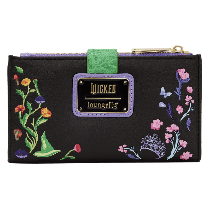 Wicked Glinda & Elphaba Floral & Lace Flap Wallet