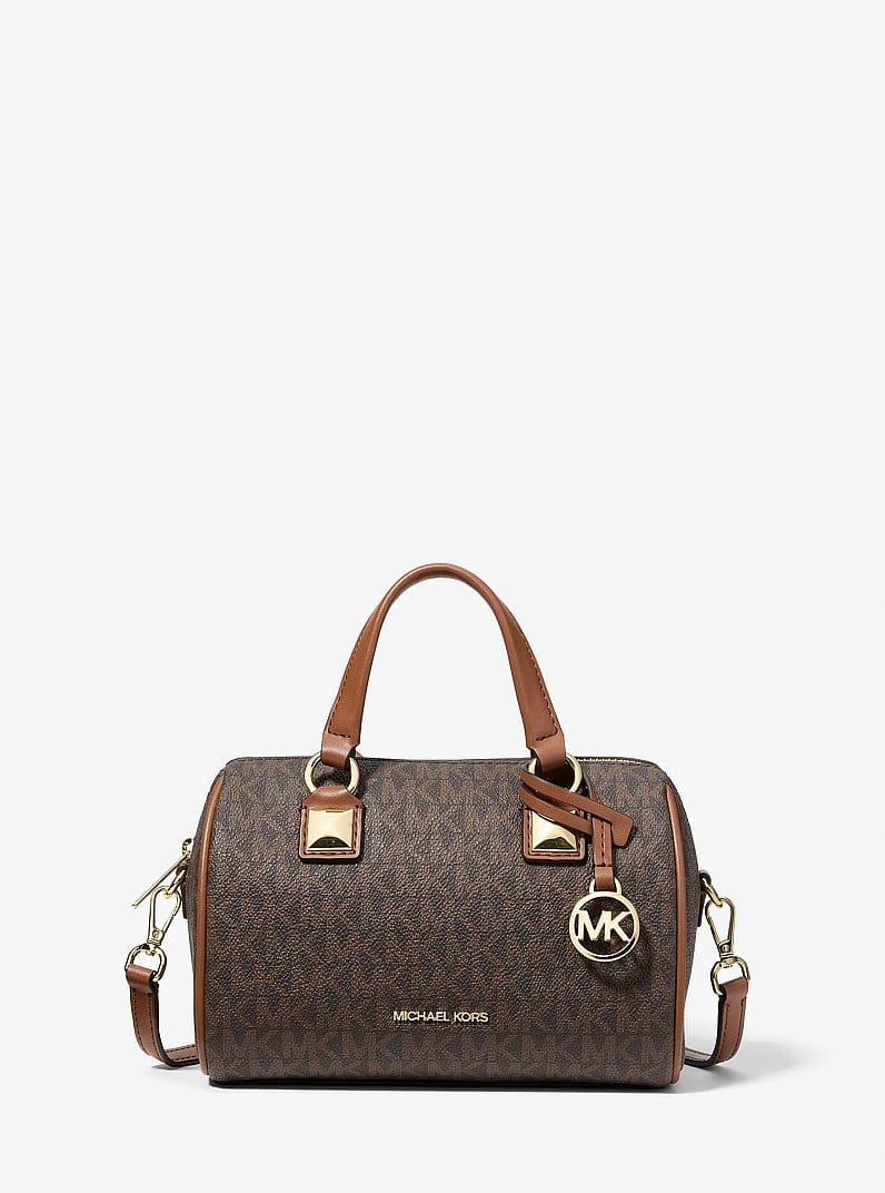 Grayson Small Signature Logo Duffel Crossbody Bag