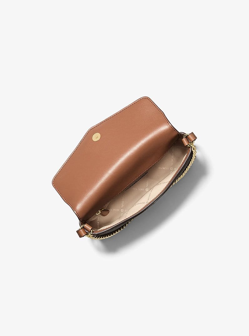 Kacey Extra-Small Signature Logo and Smooth Crossbody Bag