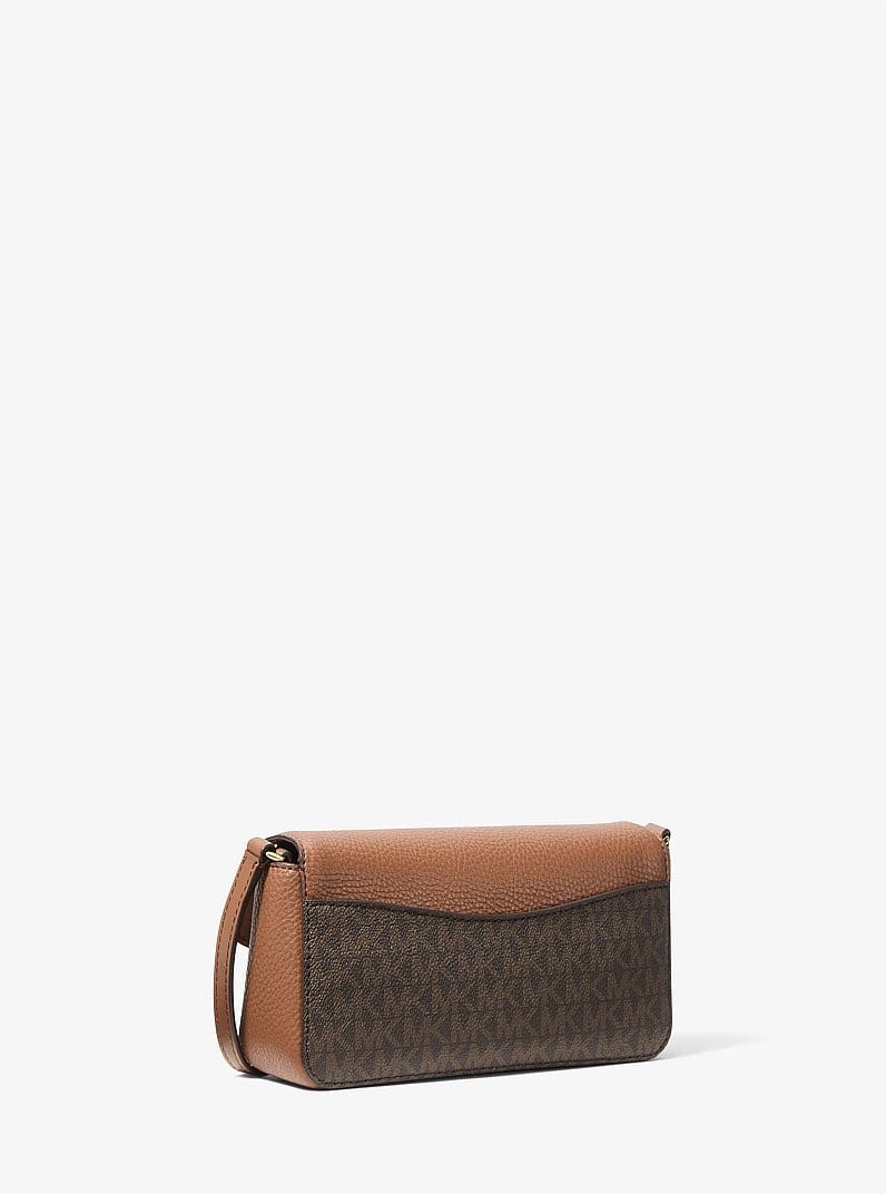 Kacey Extra-Small Signature Logo and Smooth Crossbody Bag