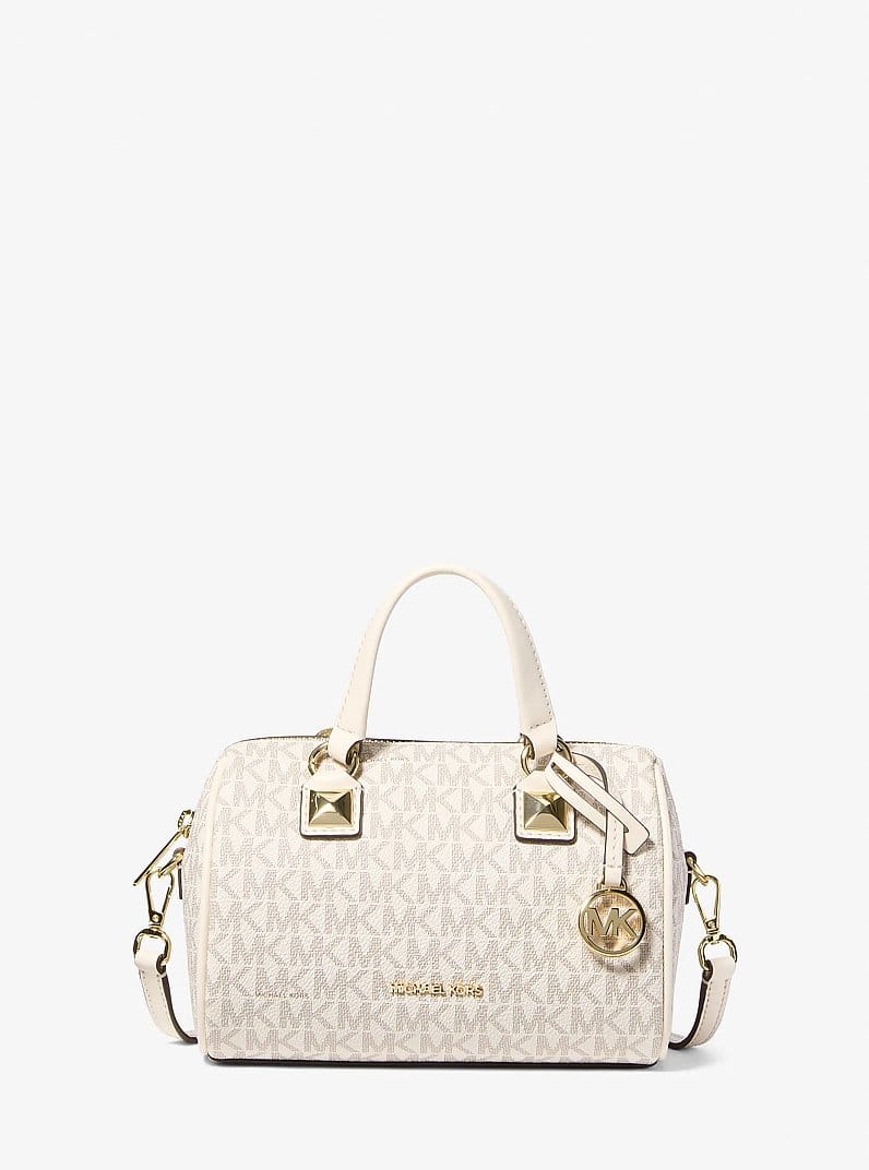 Grayson Small Signature Logo Duffel Crossbody Bag