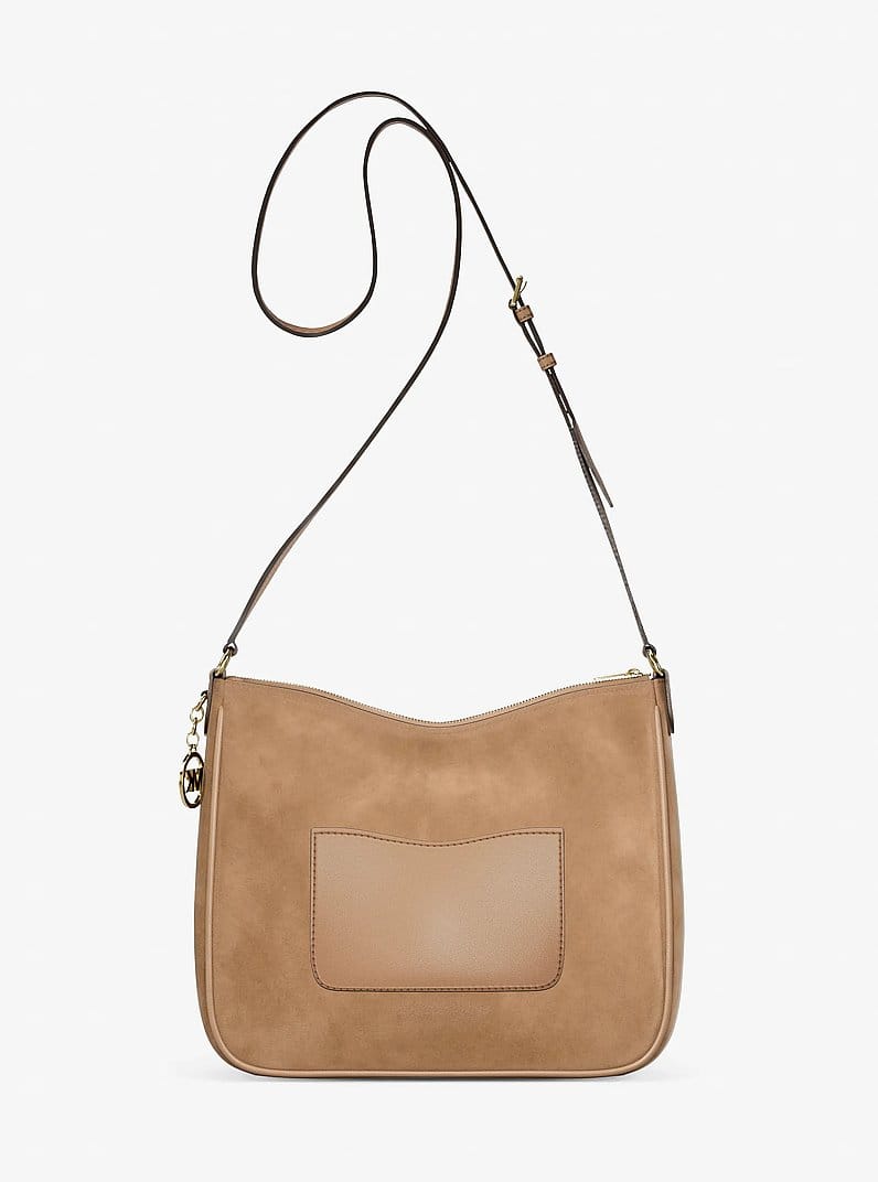 Nayla Medium Suede Messenger Bag
