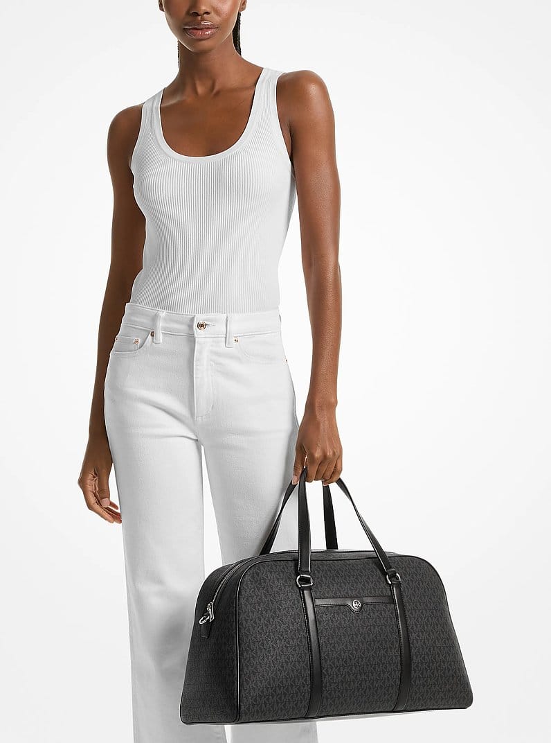 Jet Set Travel Extra-Large Signature Logo Weekender Bag