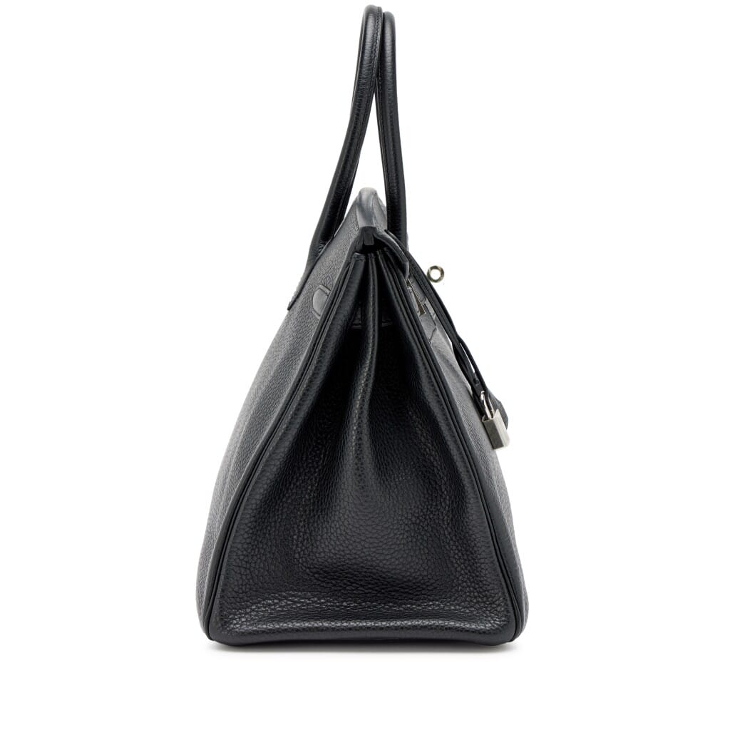 Black Fjord Birkin 35 Palladium Hardware, 2012
