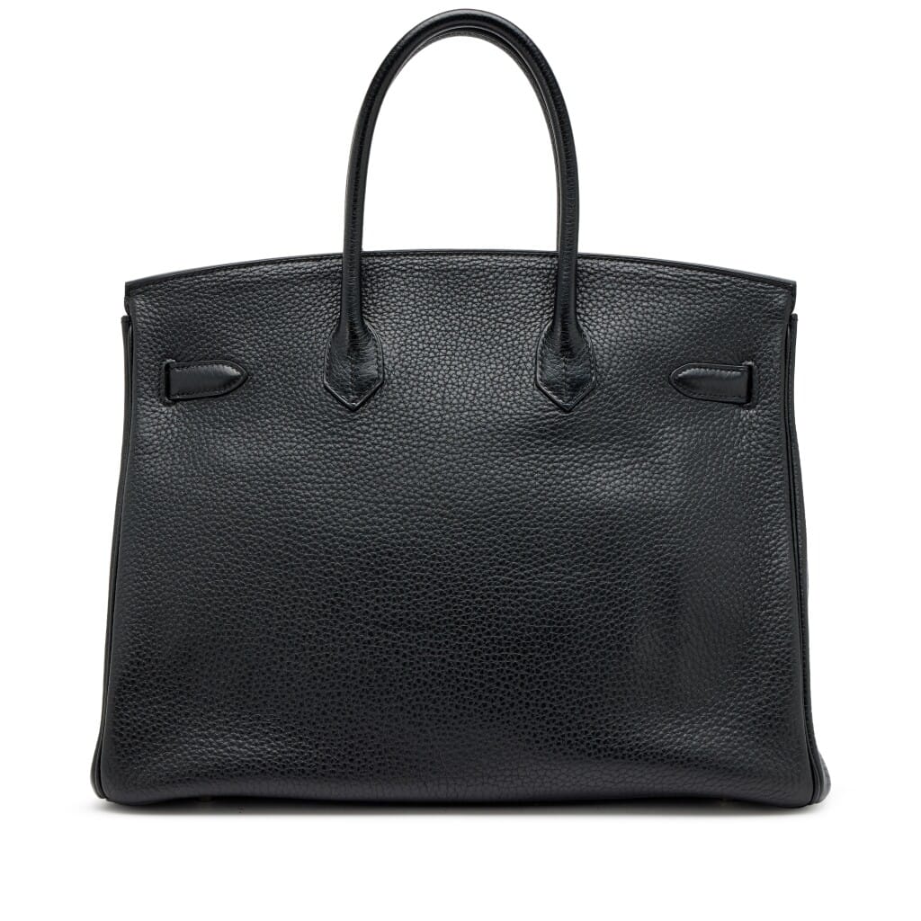 Black Fjord Birkin 35 Palladium Hardware, 2012