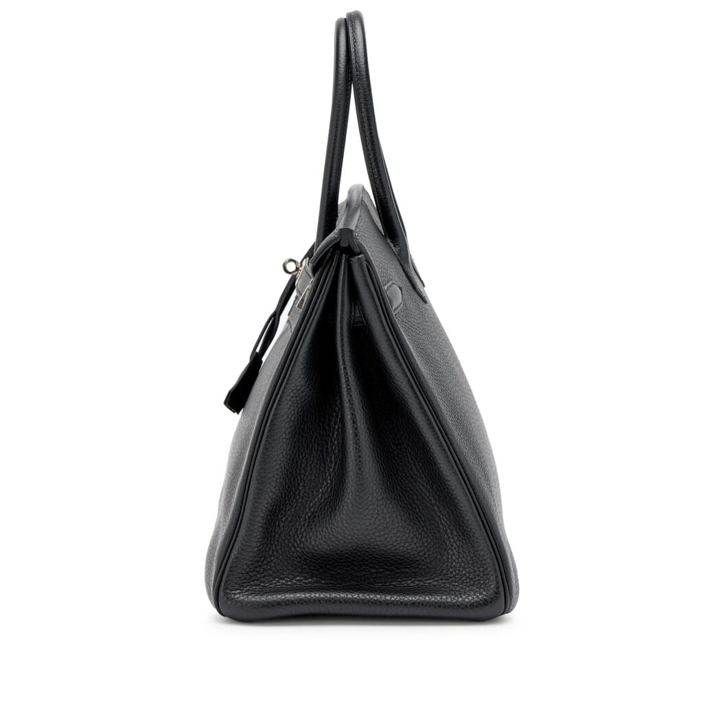 Black Fjord Birkin 35 Palladium Hardware, 2012
