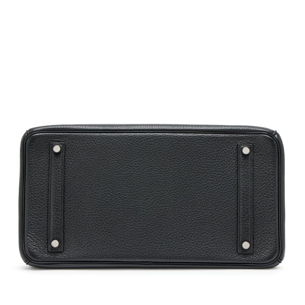 Black Fjord Birkin 35 Palladium Hardware, 2012