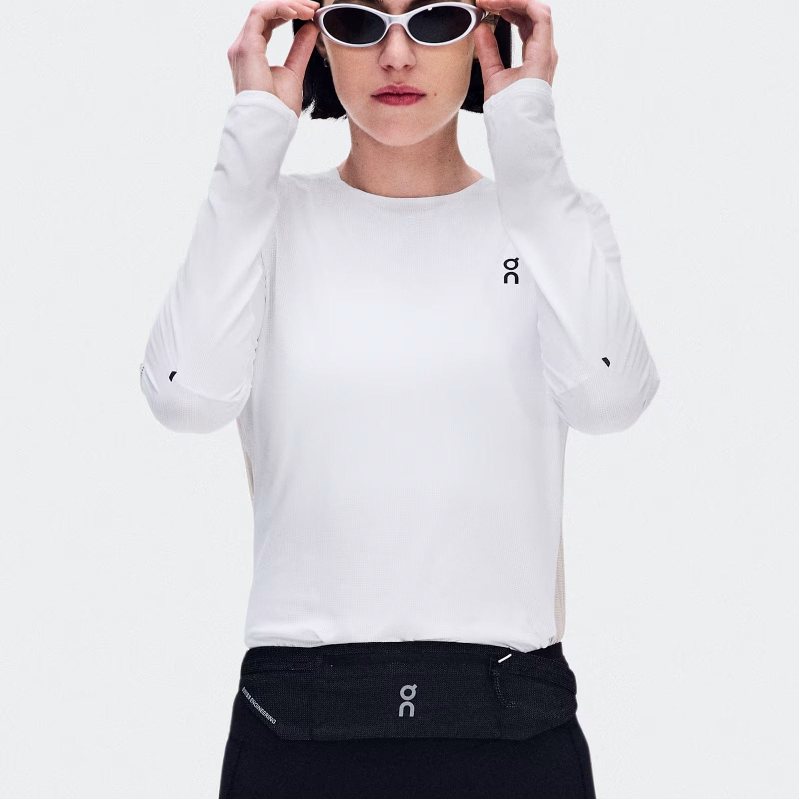 On Performance Long-T White | Silver (Women'S)