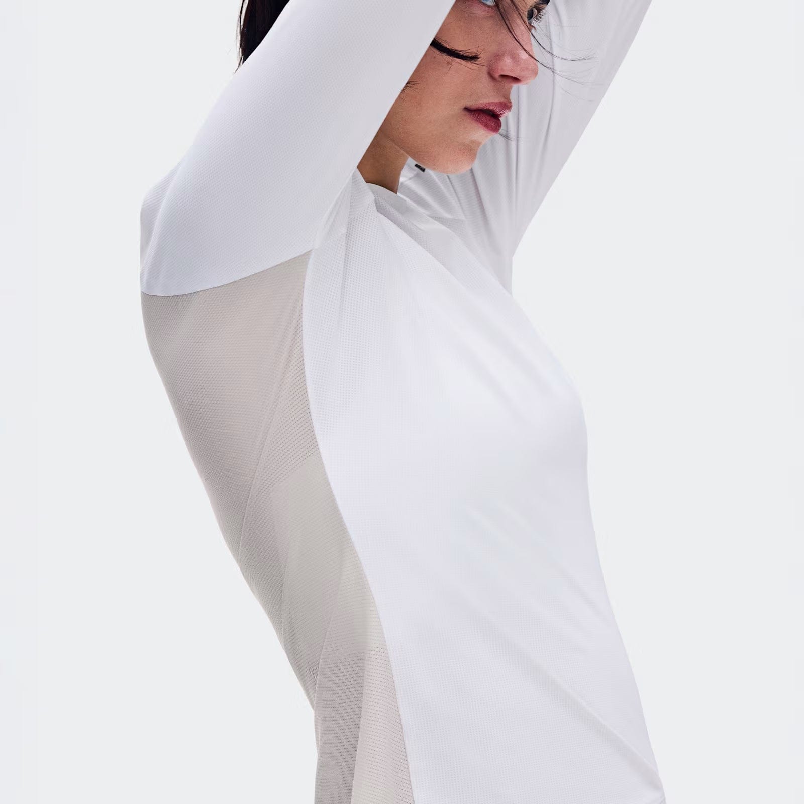 On Performance Long-T White | Silver (Women'S)