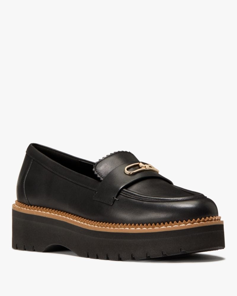 Katespade Hallie Lug Loafer Black