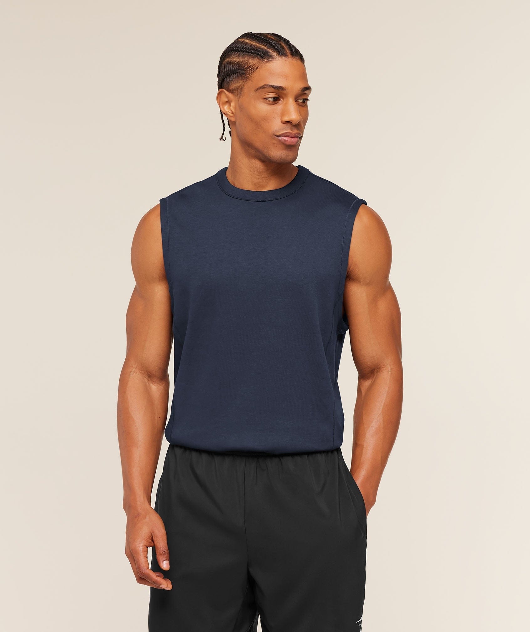 Gymshark Off Duty Tank Heavy Blue