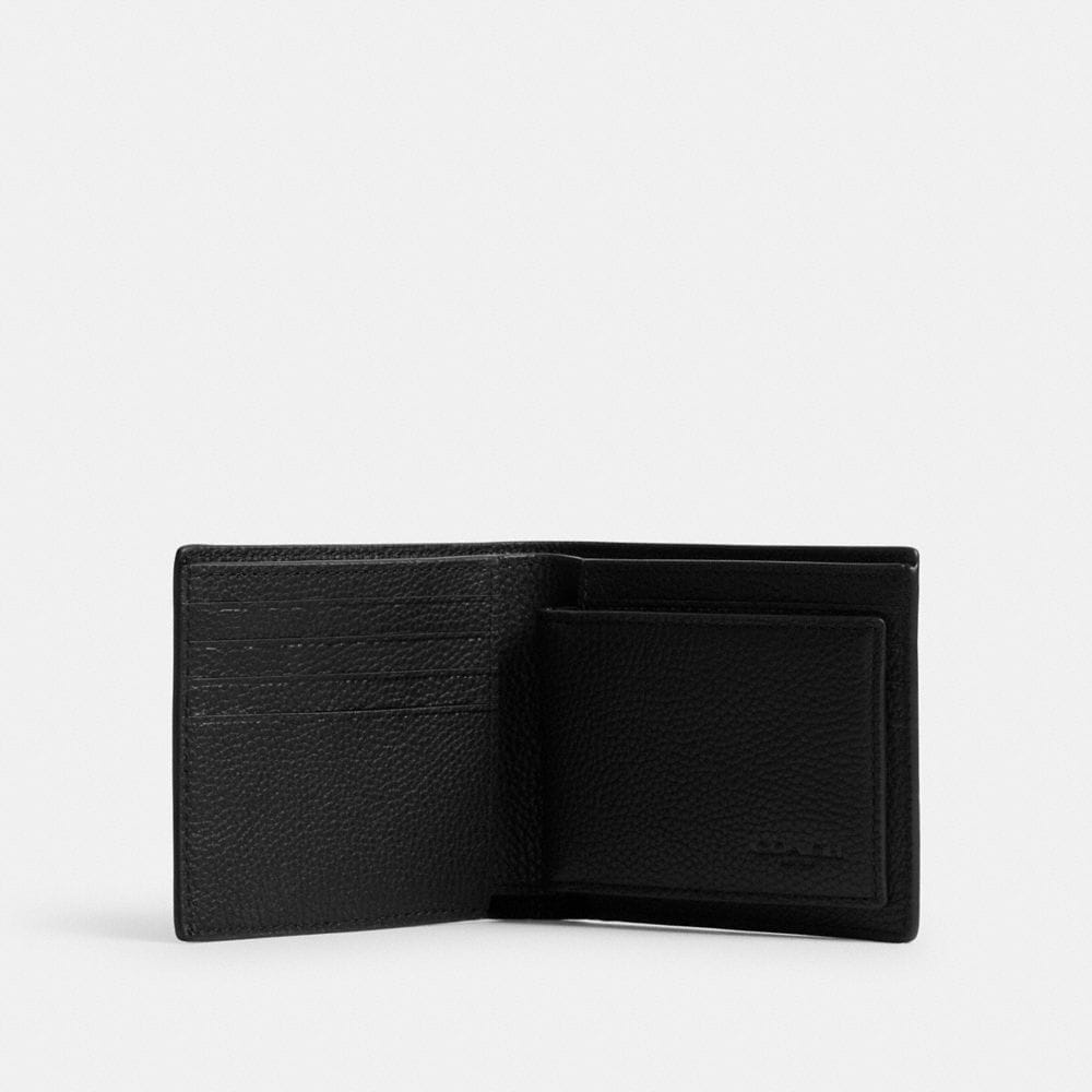 Coach 3 In 1 Wallet With Coach Graphic Black