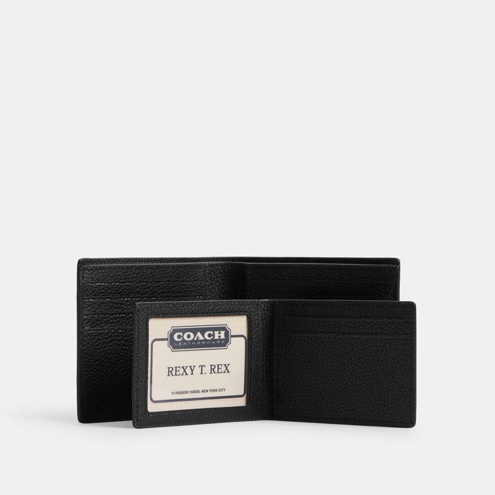 Coach 3 In 1 Wallet With Coach Graphic Black