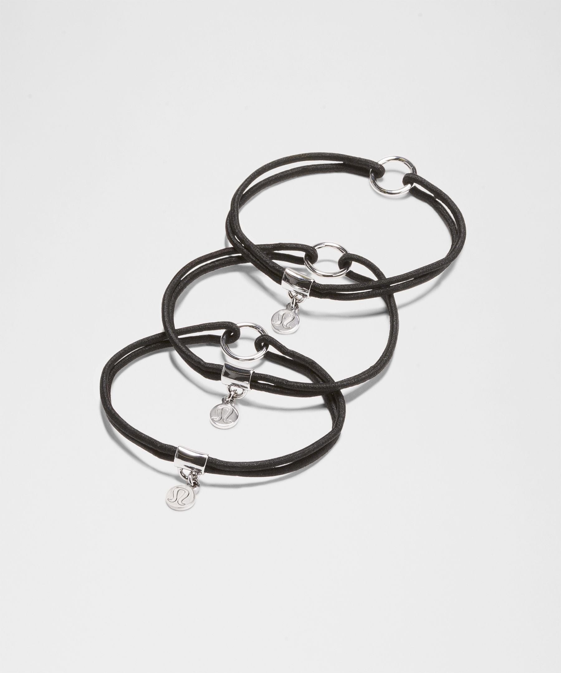 Lululemon Logo Bead Hair Ties *3 Pack