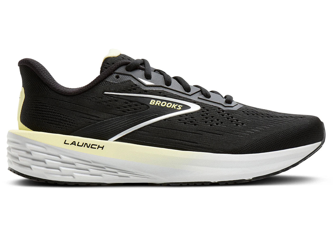 Brooks Launch 12 Black Luminary Oyster Womens
