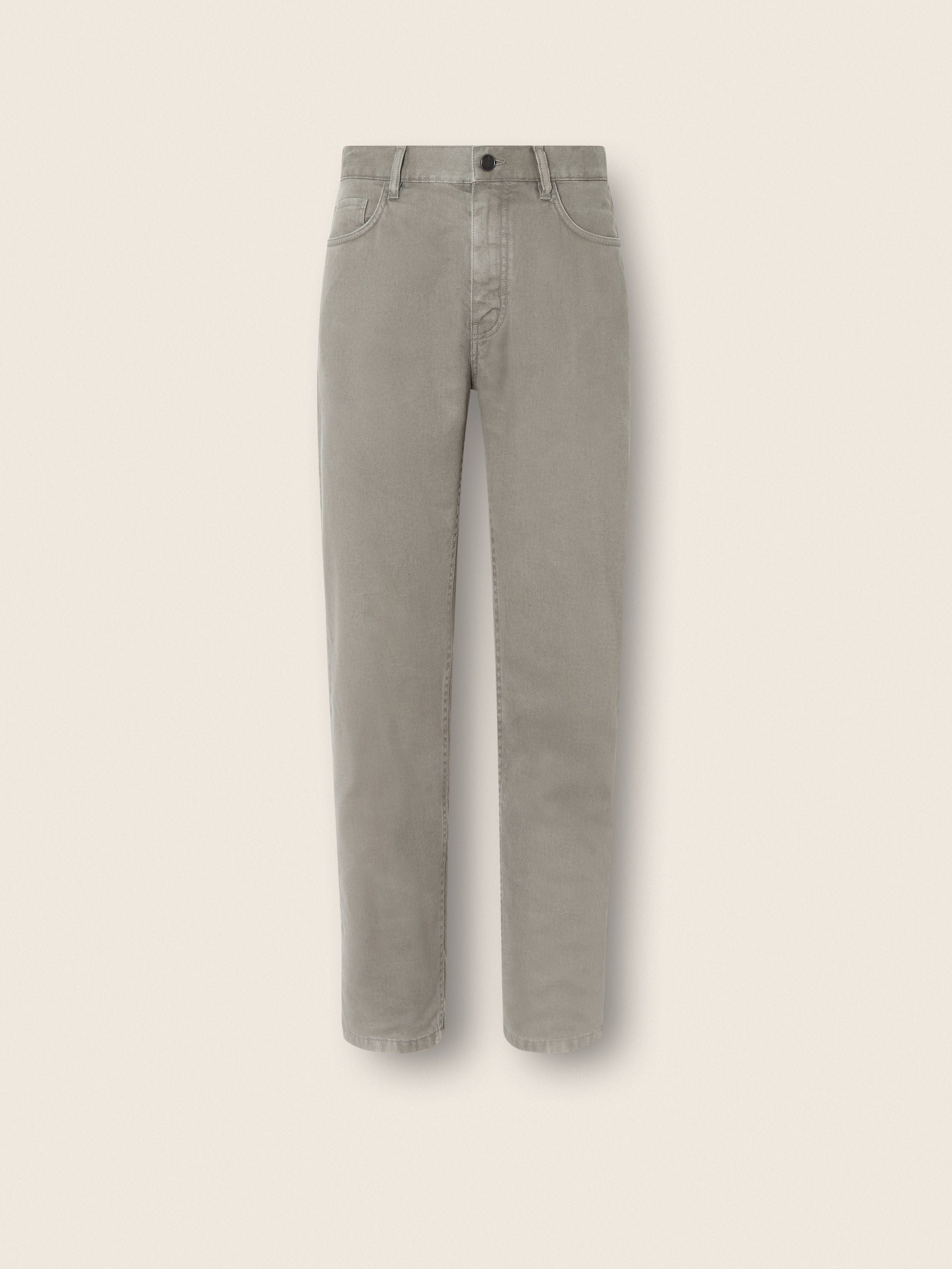 Zegna Dark Taupe Stretch Cotton And Linen Roccia Pants
