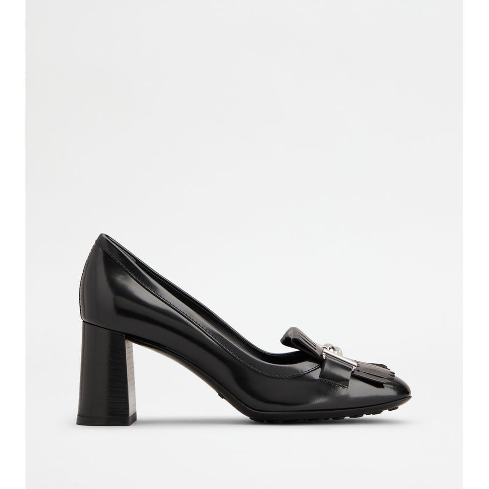 Tods Pumps In Leather Black Womens