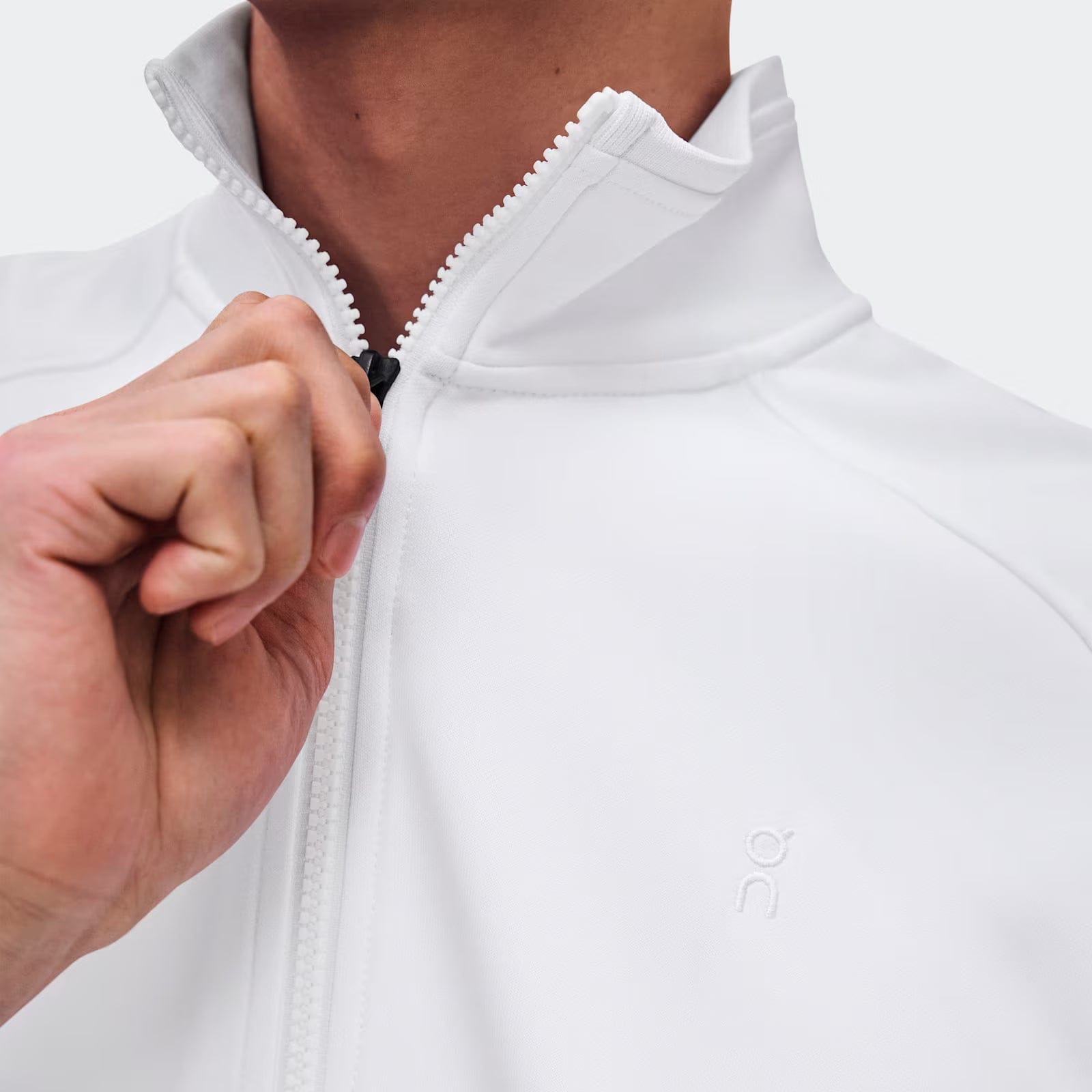 On Courtside Full Zip Ldn White