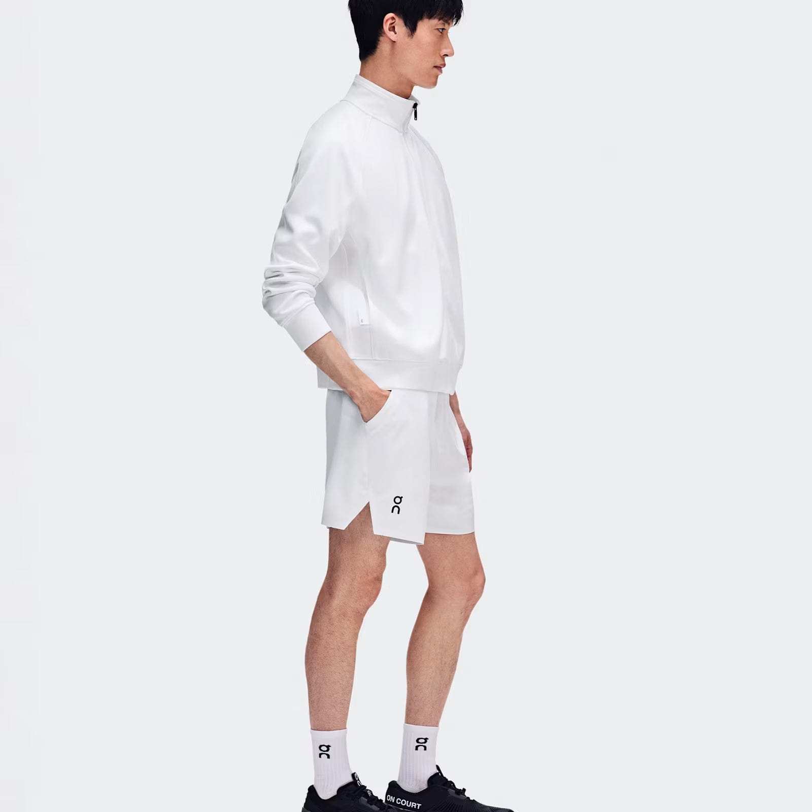 On Courtside Full Zip Ldn White