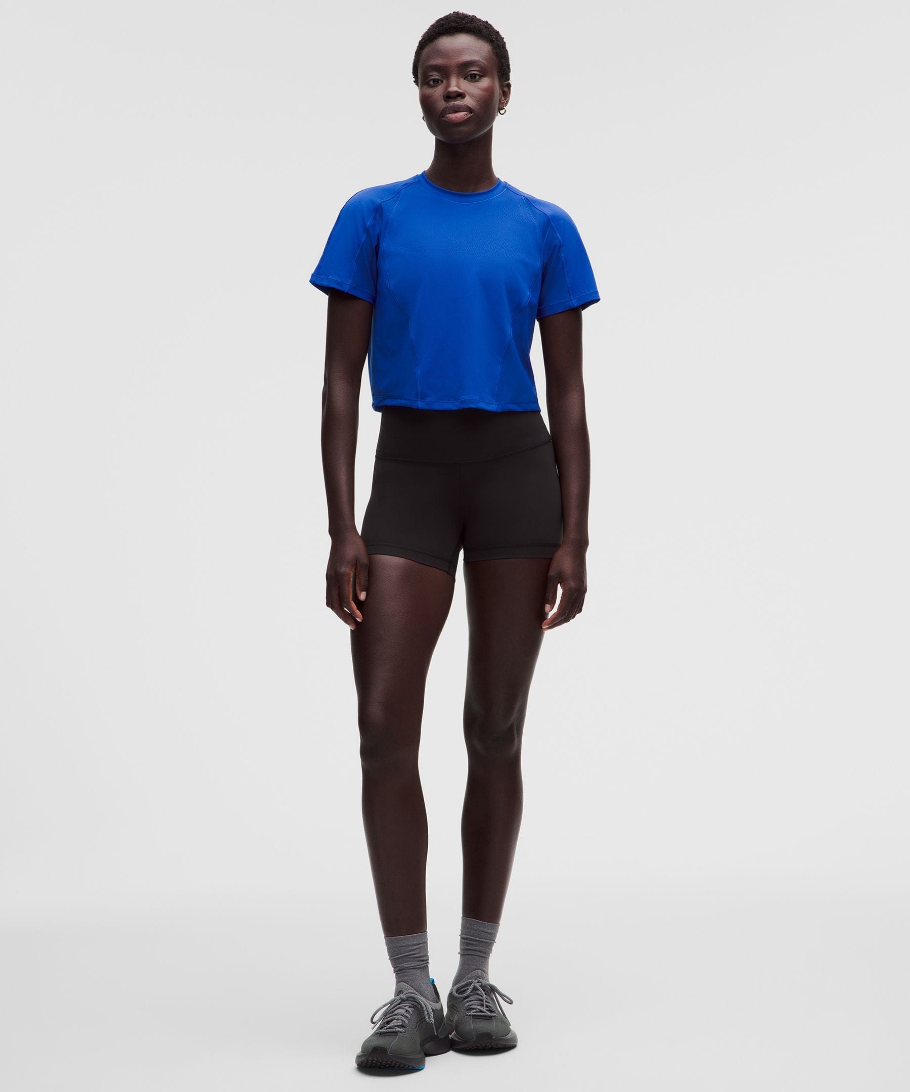 Lululemon Women's Mesh Panel Training Short-Sleeve Shirt