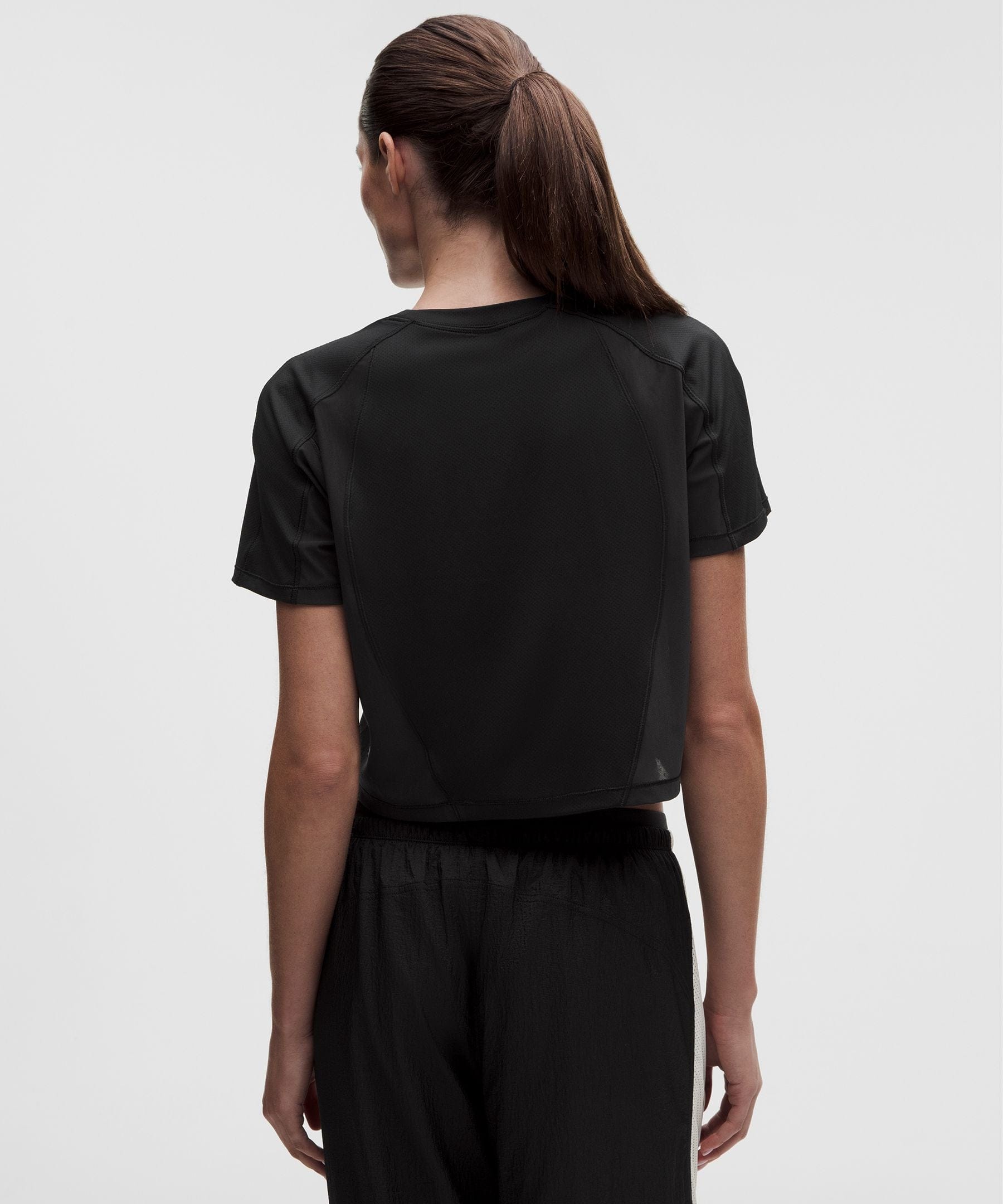 Lululemon Women's Mesh Panel Training Short-Sleeve Shirt