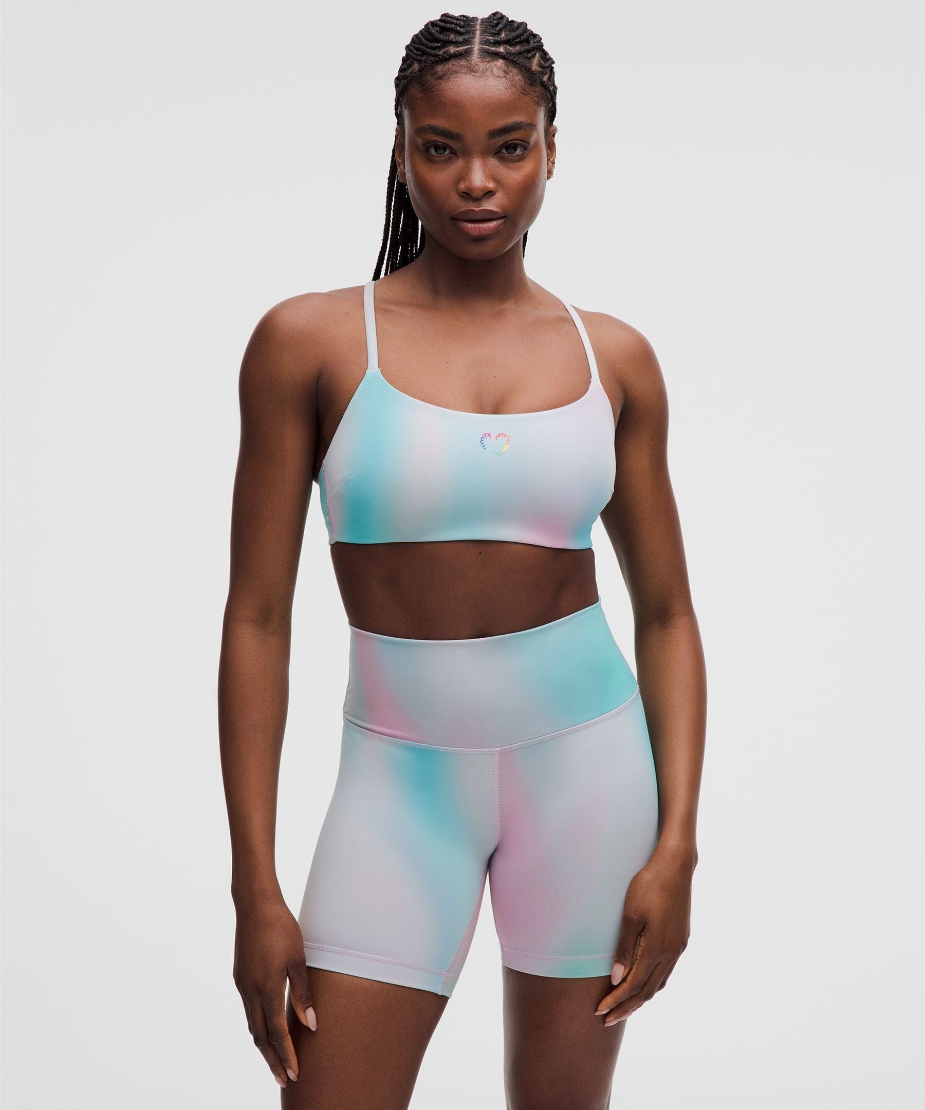 Lululemon Wunder Train Strappy Racer Bra, Light Support, C/D Cup *Pride