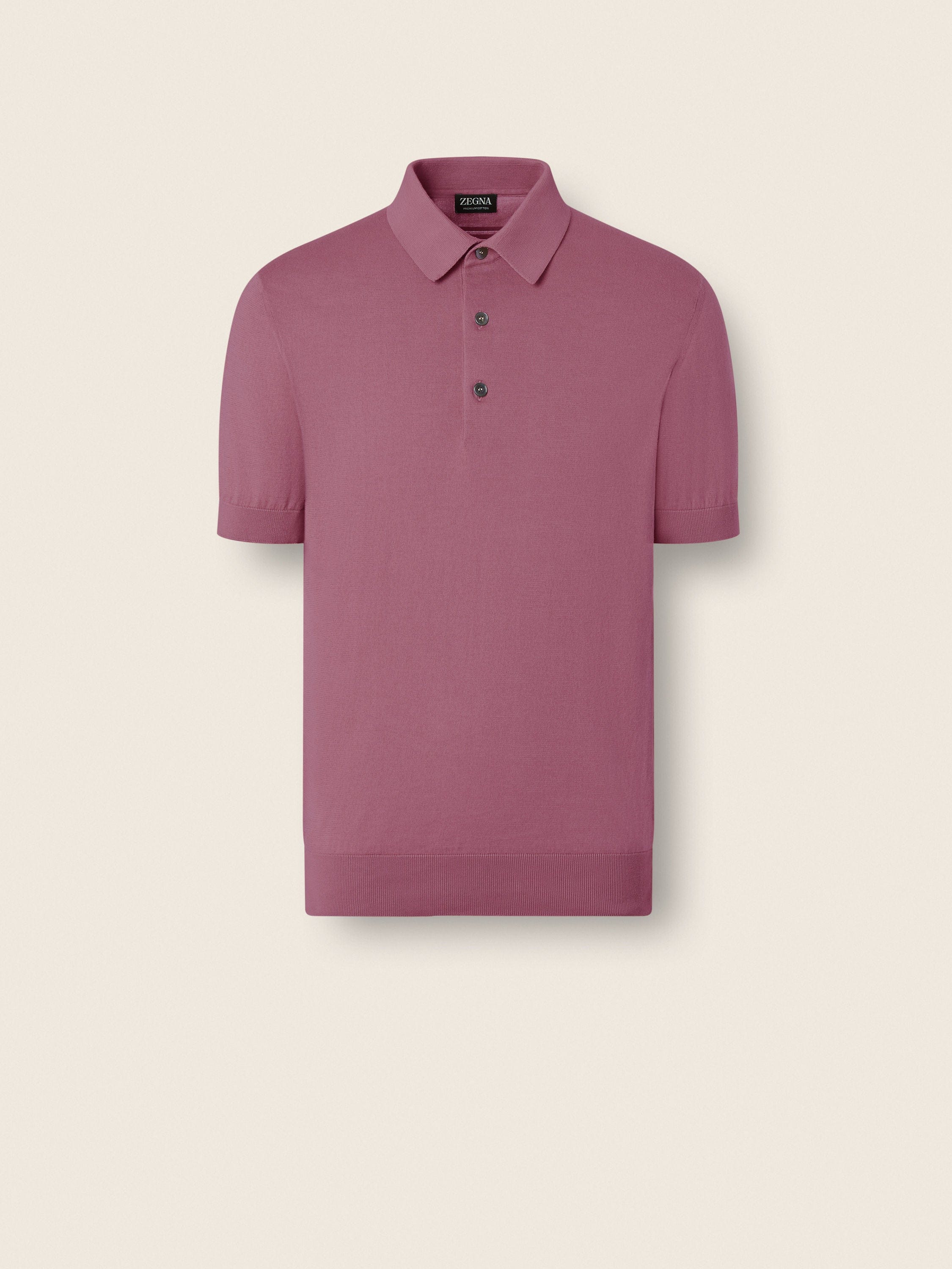 Zegna Pink Premium Cotton Polo Shirt