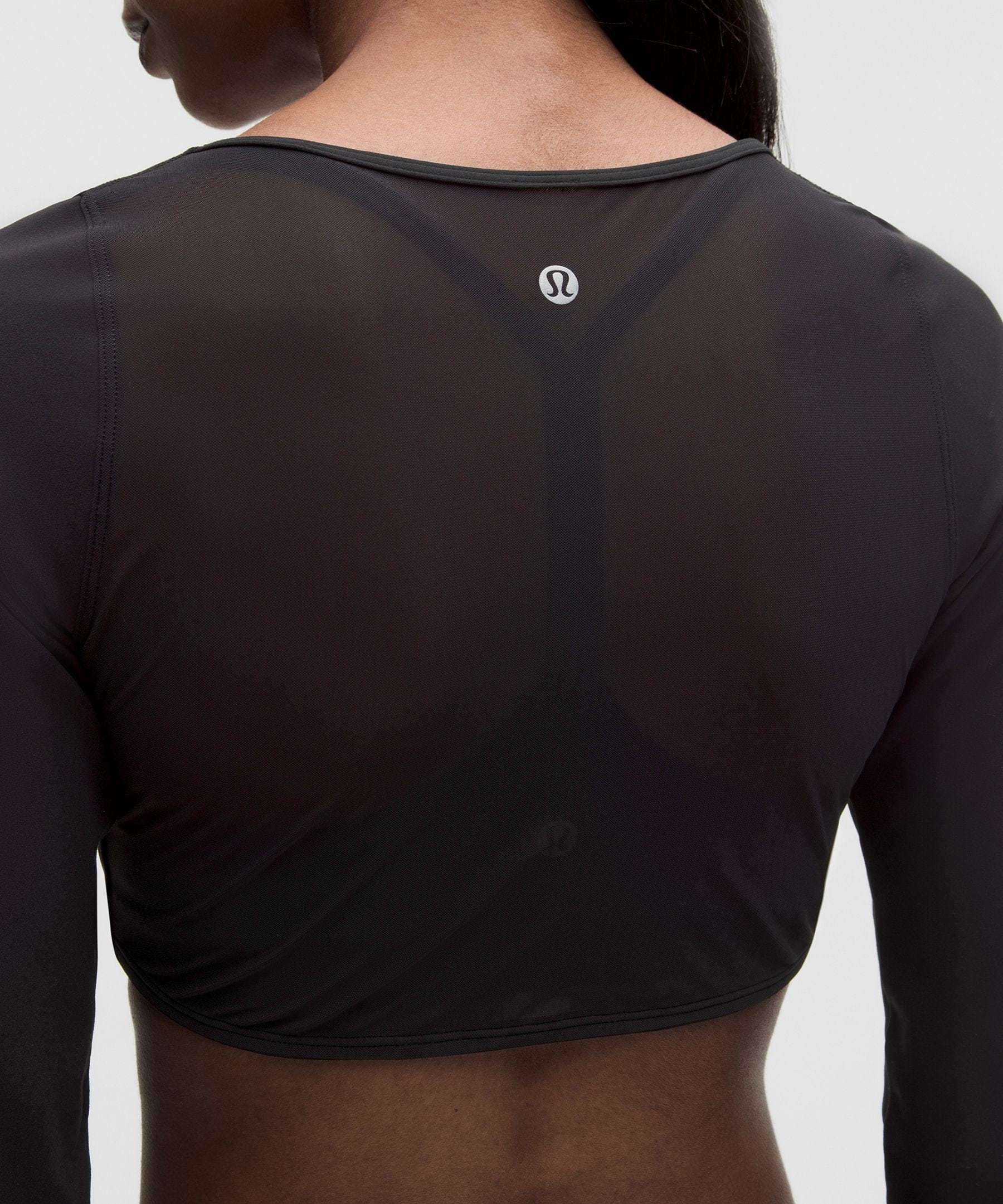 Lululemon Women's Nulu Mesh-Back Tie-Front Cropped Cardigan