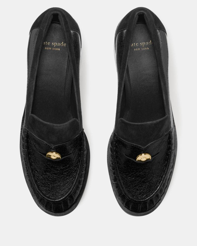 Katespade Penni Heeled Loafer Black