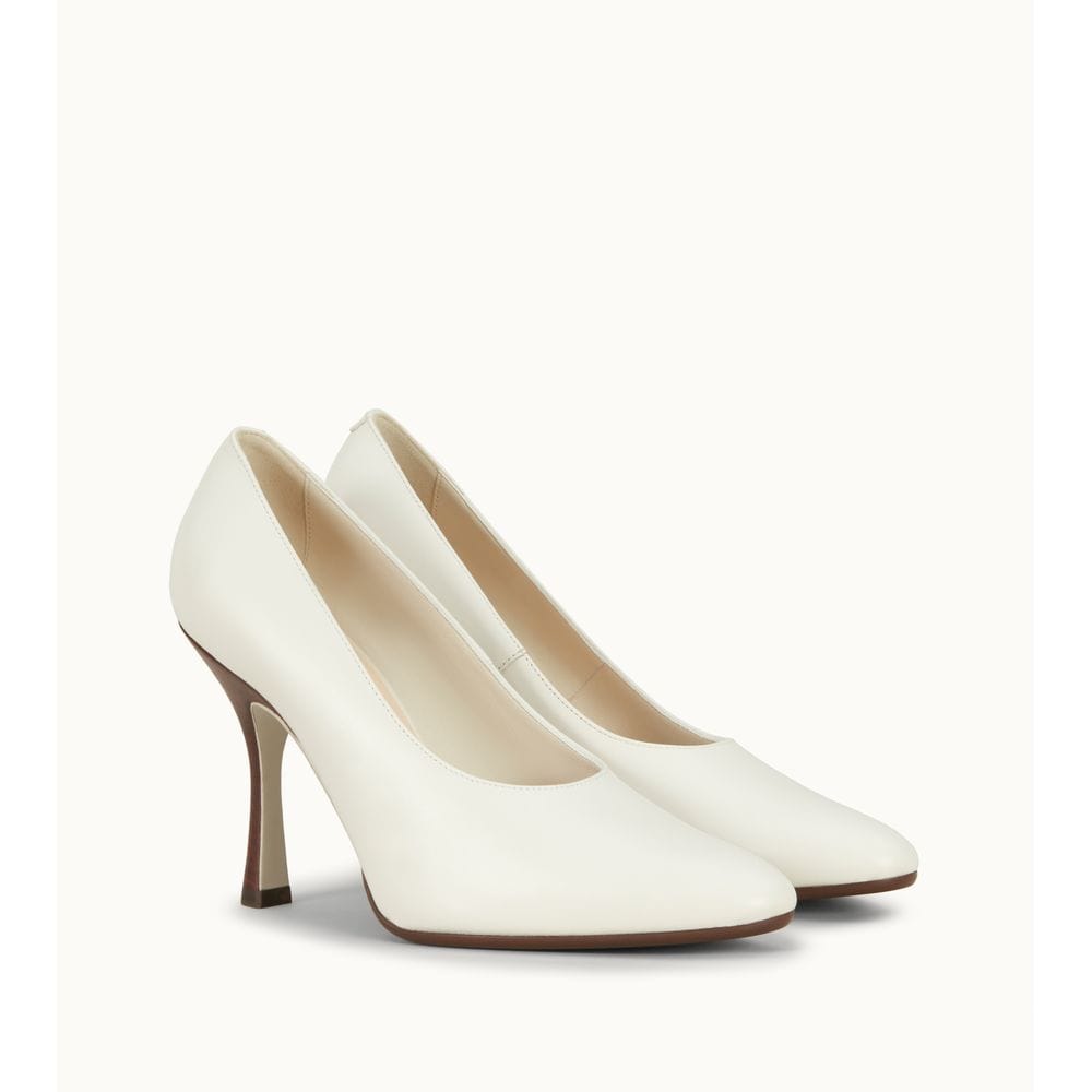 Tods Pumps In Leather White Womens