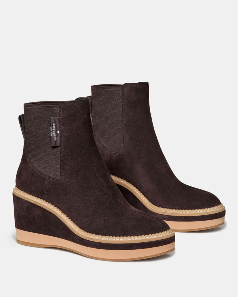 Katespade Addison Wedge Bootie Hot Fudge
