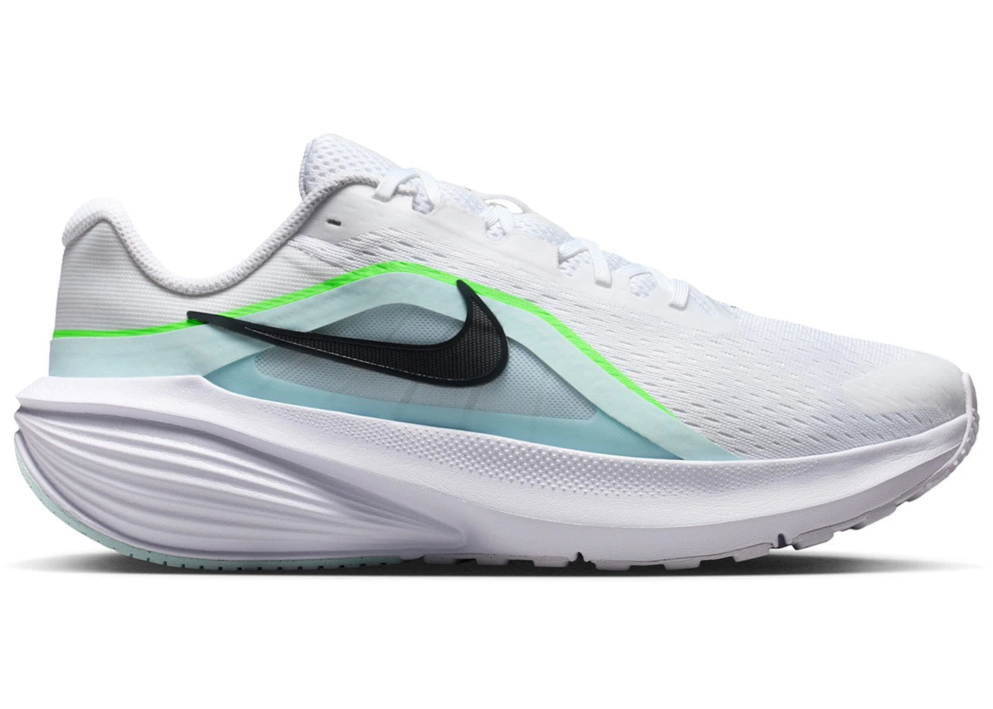 Nike Downshifter 14 White Glacier Blue Green Strike