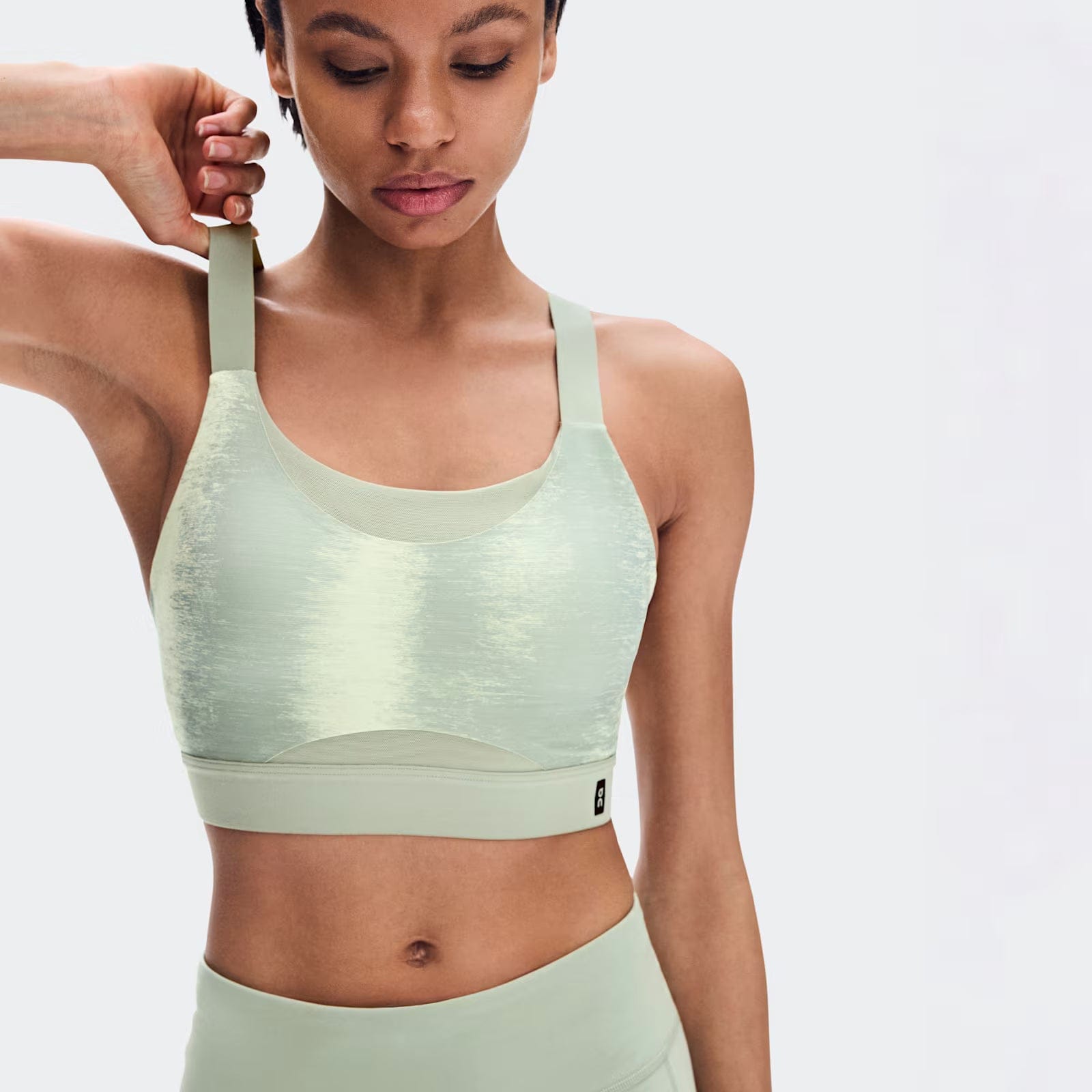 On Performance Bra Terra Seedling | Tin (Women'S)