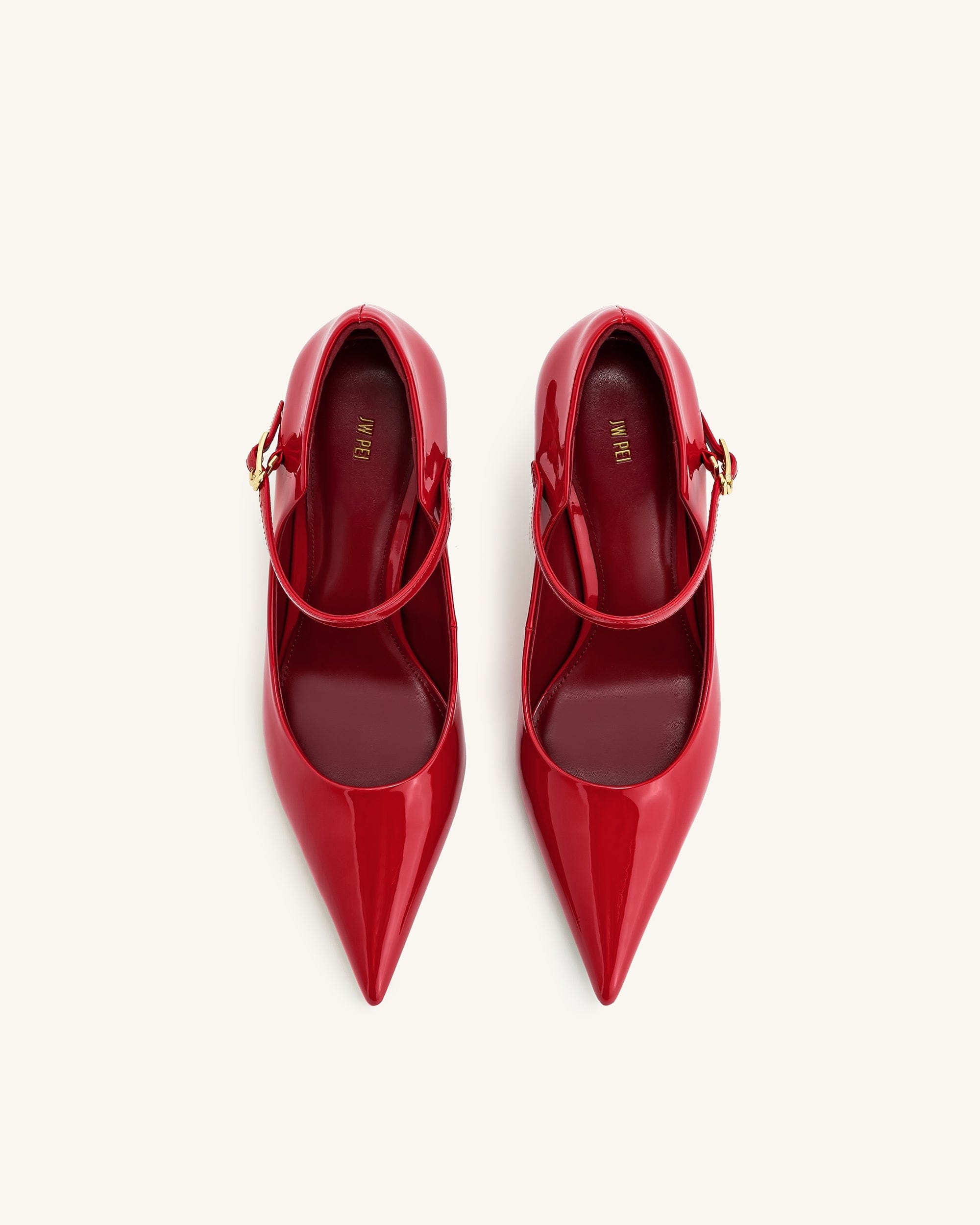 Jw Pei Thalina Patent Leather Pumps Red
