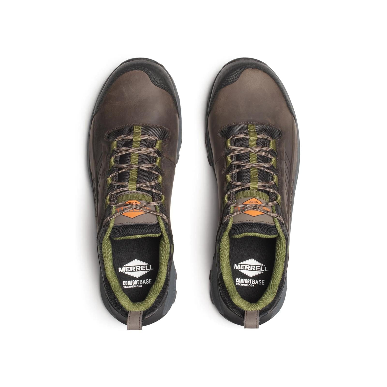 Merrell Men's Moab Speed 2 Waterproof Carbon Fiber Work Shoe Wide Width Dark Taupe