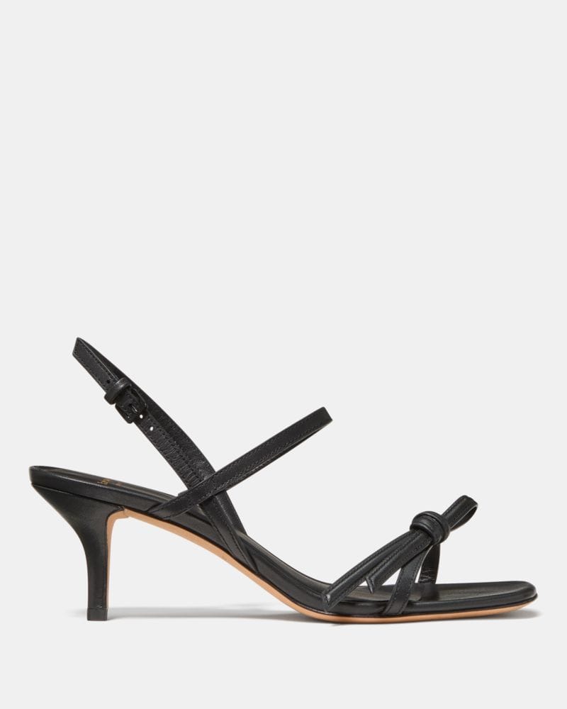 Katespade Loop Kitten Heel Sandals Black