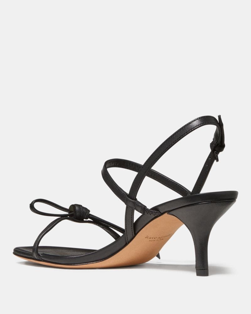 Katespade Loop Kitten Heel Sandals Black