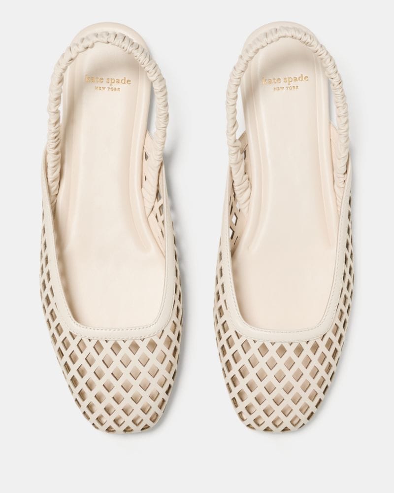 Katespade Eloise Slingback Flat Cream