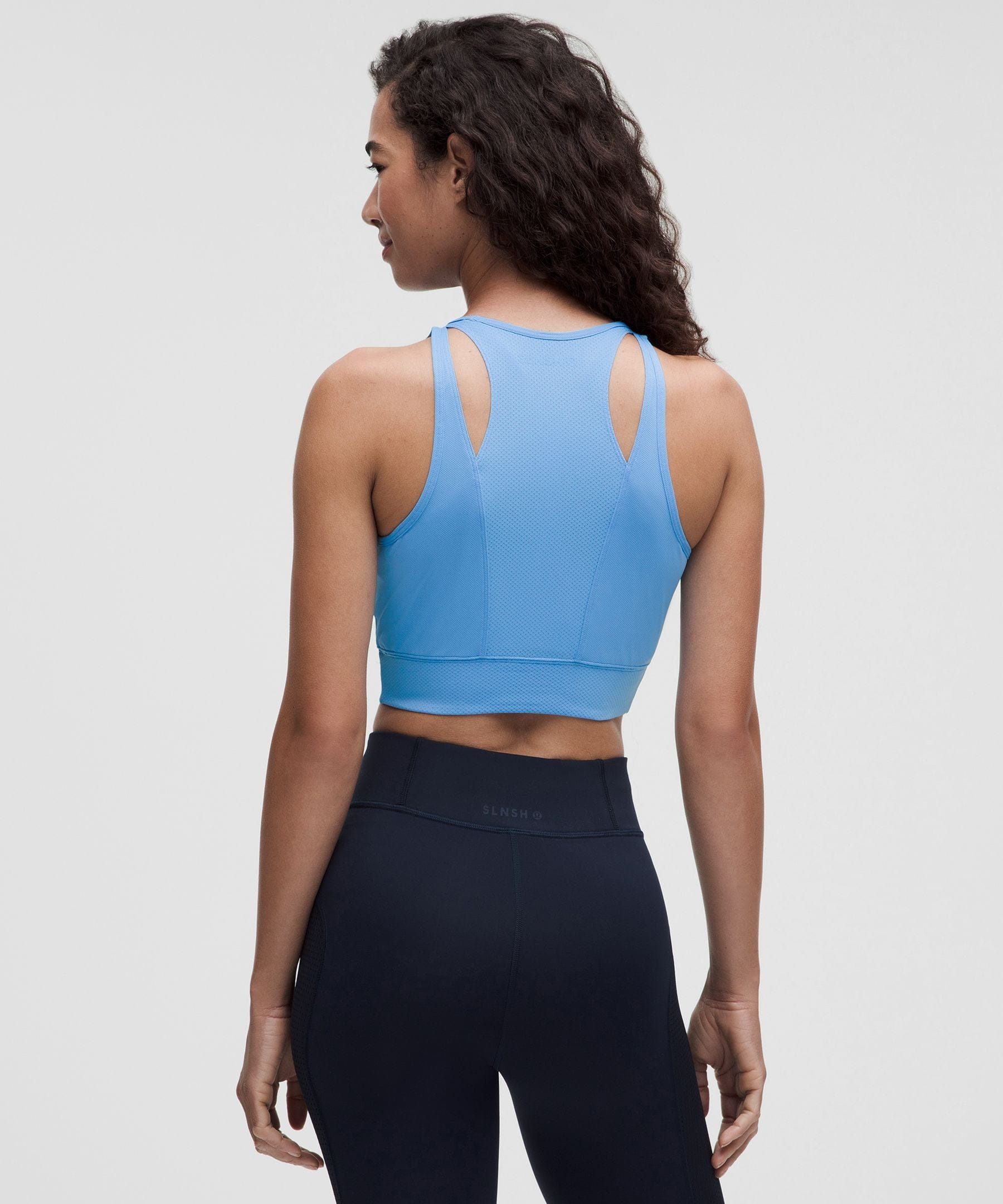 Lululemon Women's Mesh Cut-Out Cropped Tank Top *SLNSH Collection