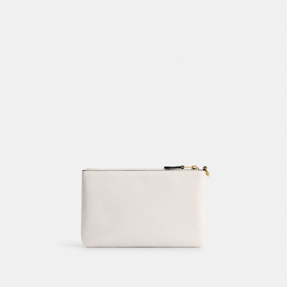Coach Essential Small Wristlet Brass Chalk
