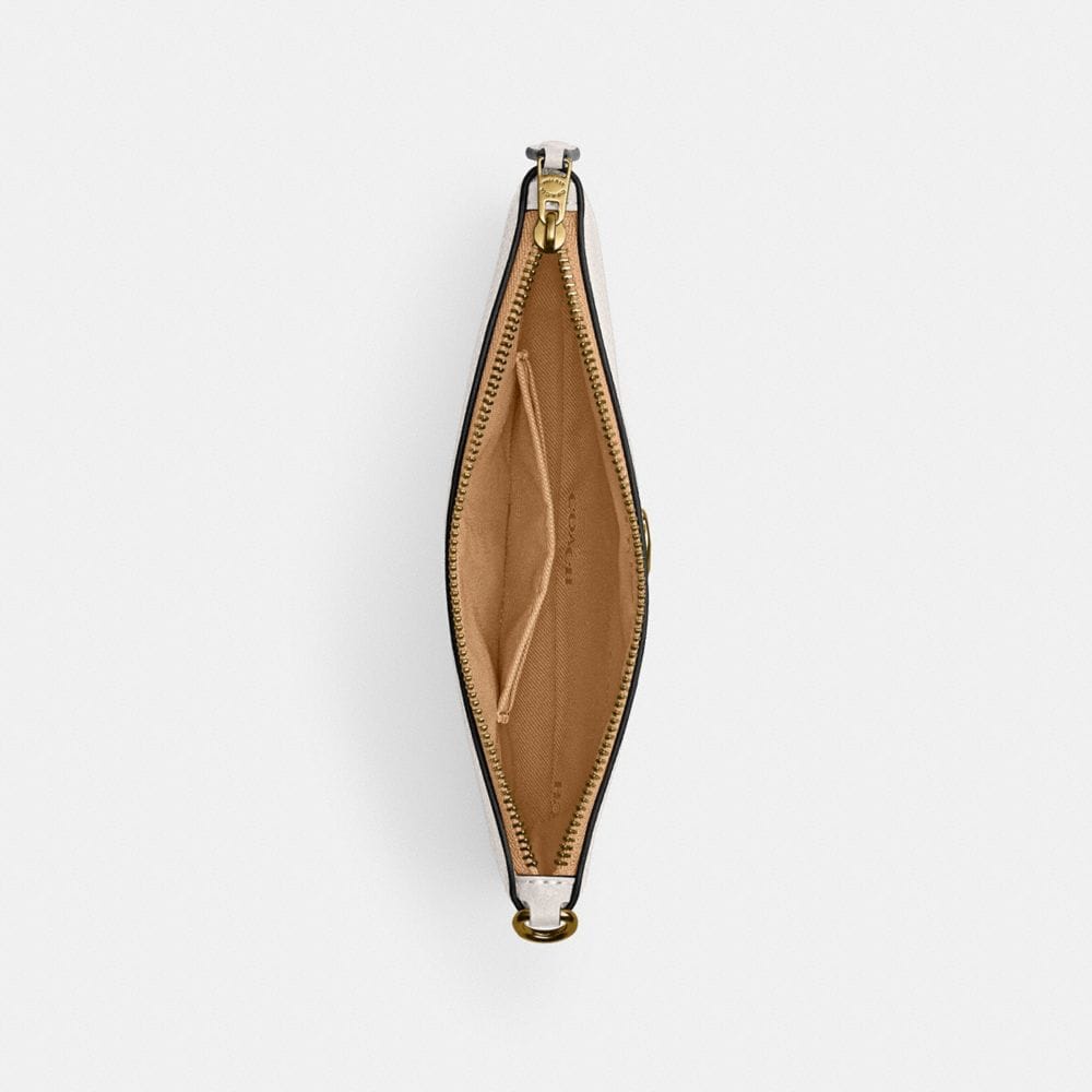 Coach Essential Small Wristlet Brass Chalk