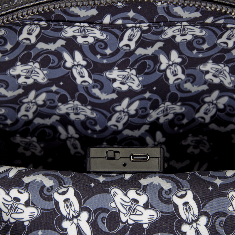Mickey & Minnie Ghost Light-Up Glow Mini Backpack
