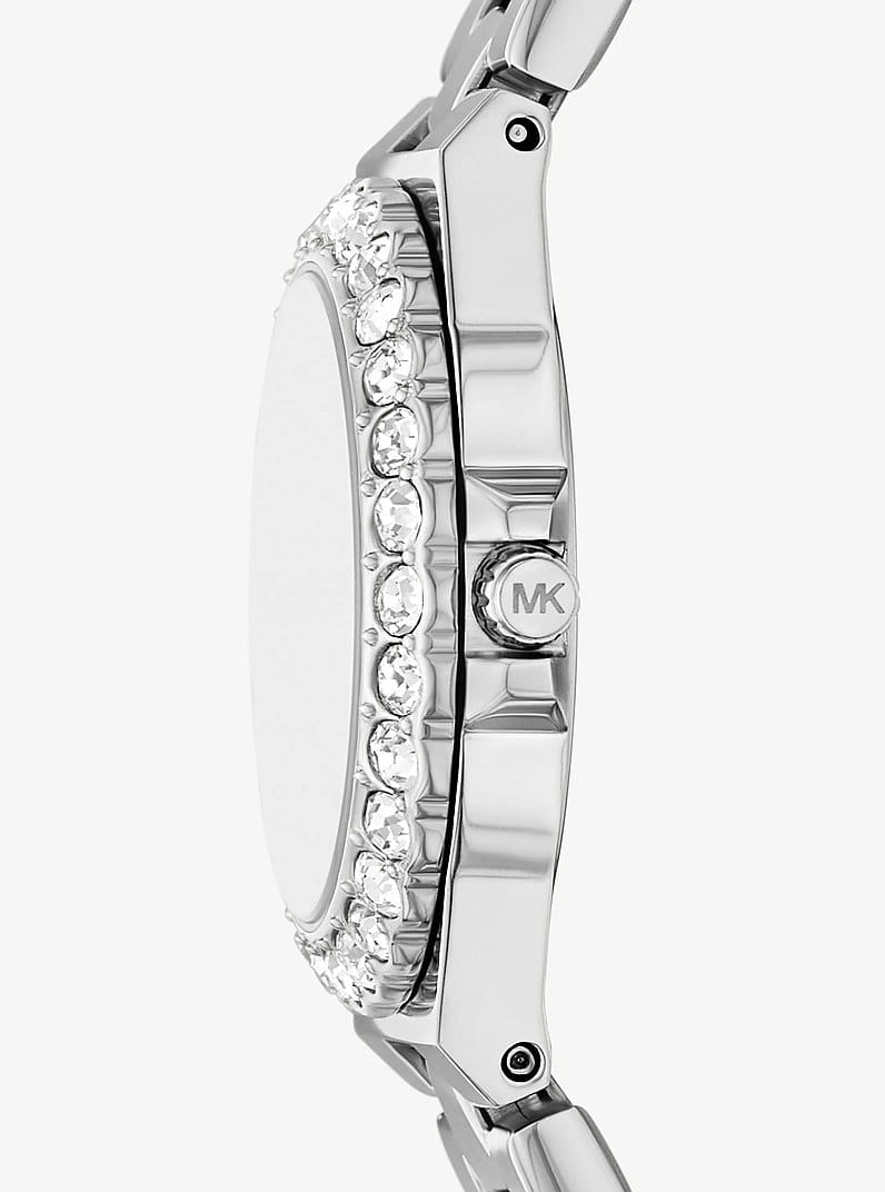 Lennox Mini Pavé Silver-Tone Watch