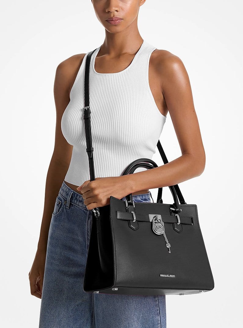 Landon Medium Leather Satchel